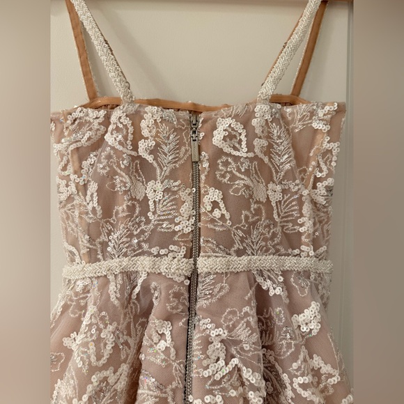 NWOT Bronx and Banco Midnight Bridal Sequin Mini Dress in White - Picture 12 of 15